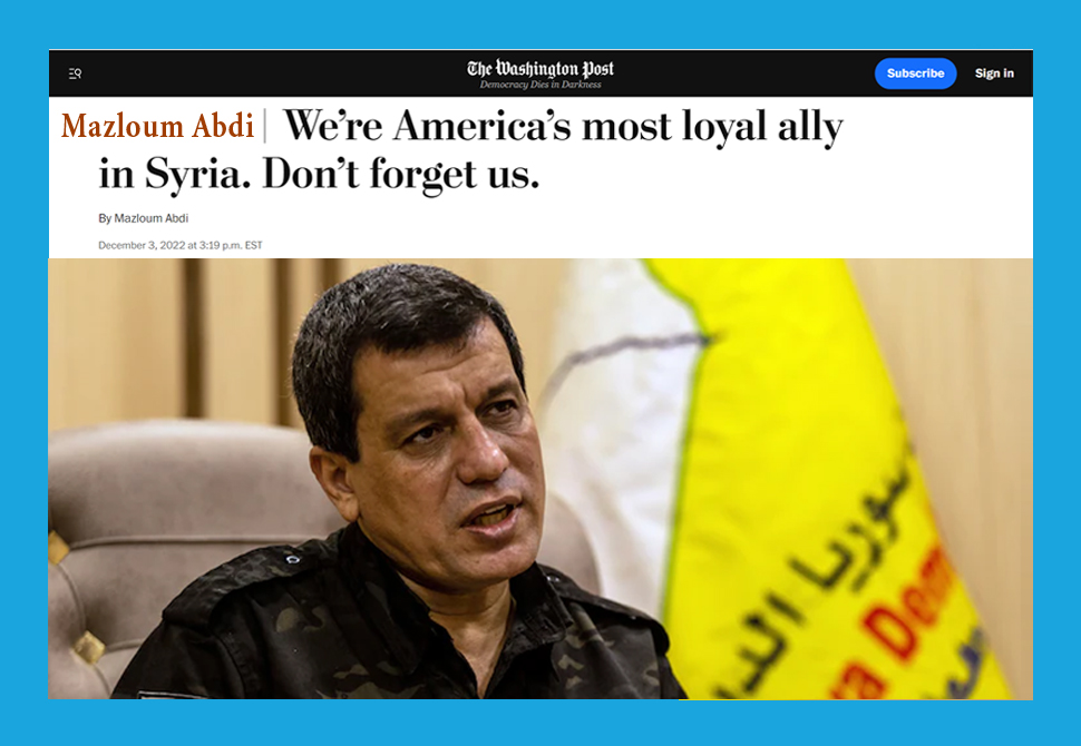 DrawMedia.net / We&rsquo;re America&rsquo;s most loyal ally in Syria. Don&rsquo;t forget us.