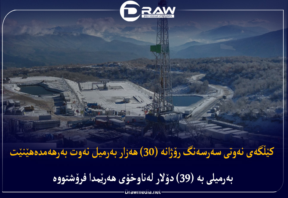 كێڵگەی نەوتی سەرسەنگ رۆژانە (30) هەزار بەرمیل نەوت بەرهەمدەهێنێت