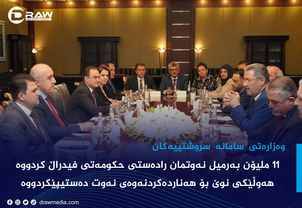 11 ملیۆن به&zwnj;رمیل نه&zwnj;وتمان راده&zwnj;ستی حكومه&zwnj;تی فیدراڵ كردووه&zwnj;