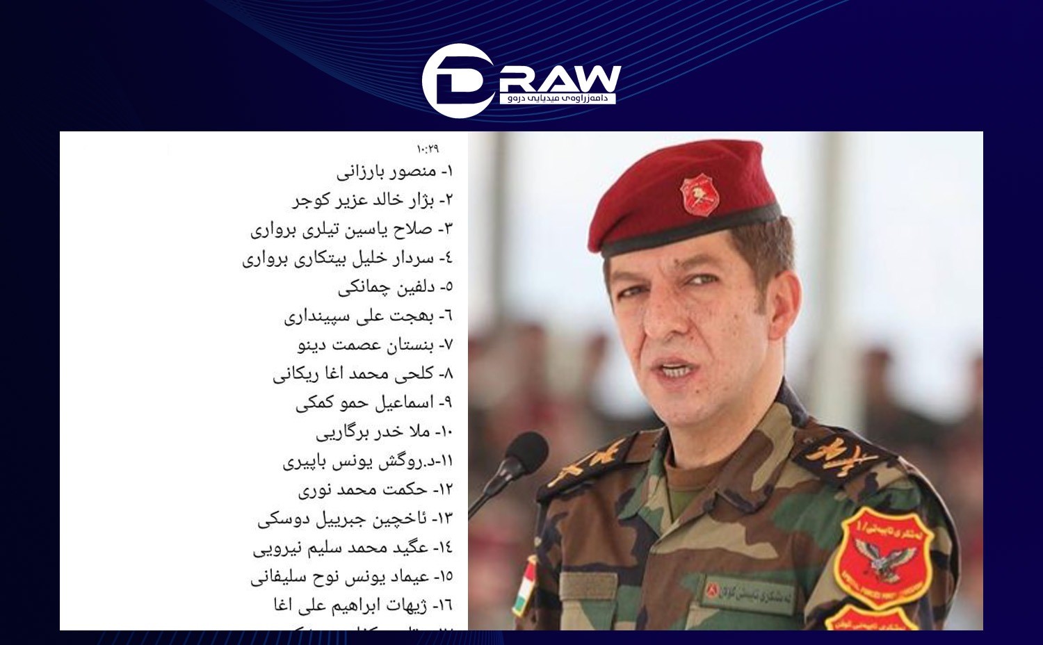 DrawMedia.net / ?Mansour Barzani is the leader of the KDP list in Duhok