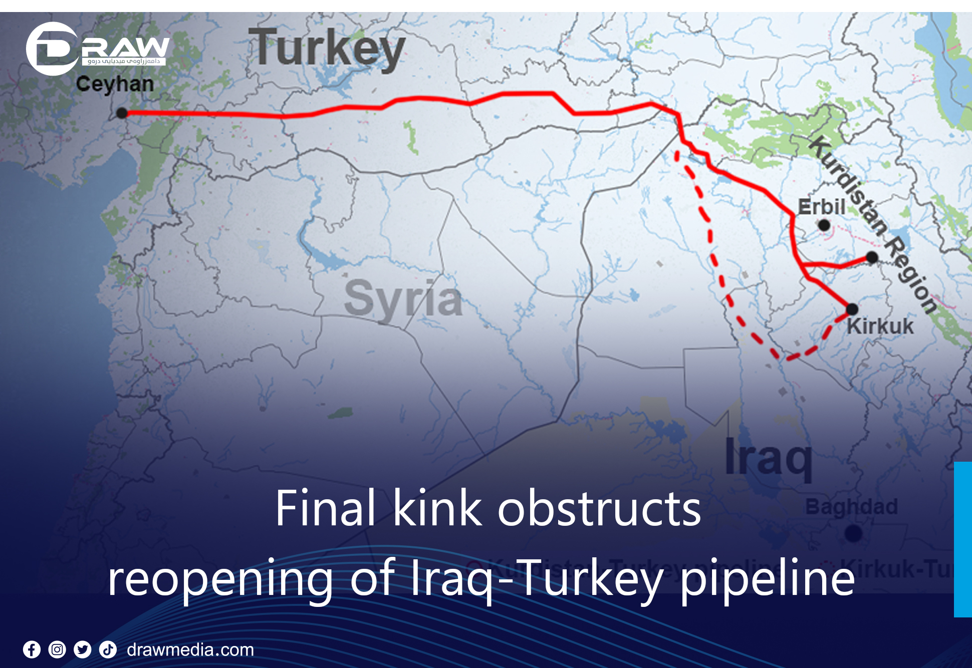 DrawMedia.net / Final kink obstructs reopening of Iraq-Turkey pipeline